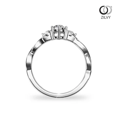 แหวนเพชรผู้หญิง รุ่น GR879 - มุมหน้า