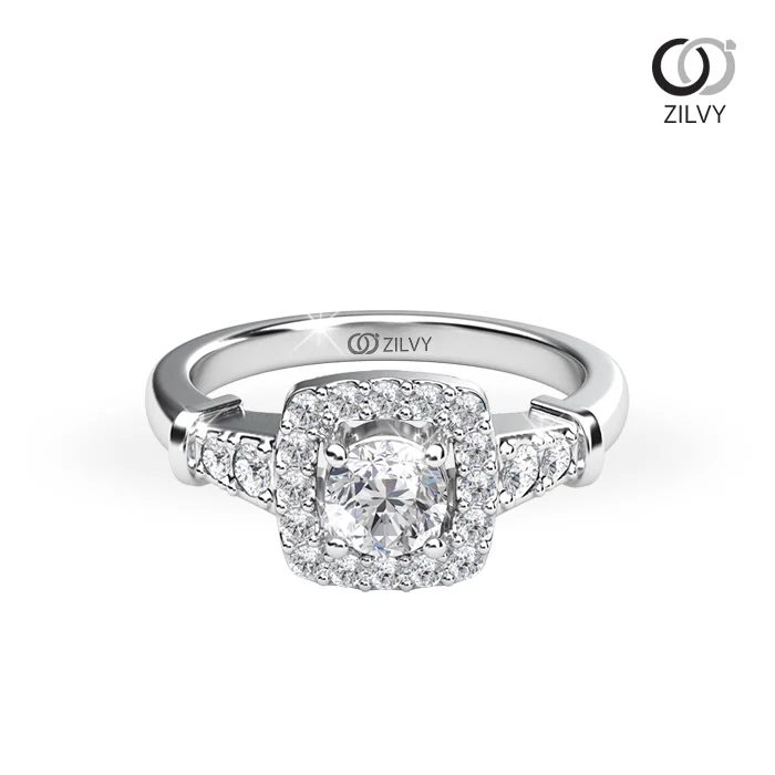 Women's Diamond Ring GR881 - top view