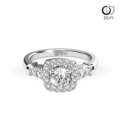 แหวนเพชรผู้หญิง รุ่น GR881 - มุมบน