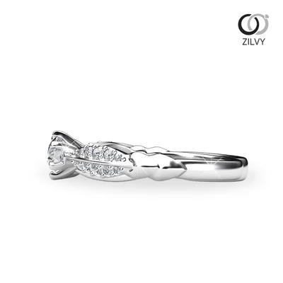 แหวนเพชรผู้หญิง รุ่น GR883 - มุมข้าง