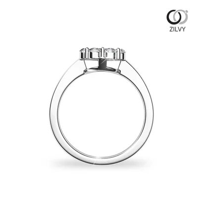 แหวนเพชรผู้หญิง รุ่น GR890 - มุมหน้า