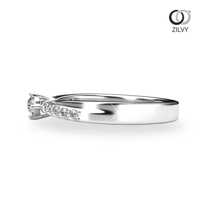 แหวนเพชรผู้หญิง รุ่น GR893 - มุมข้าง