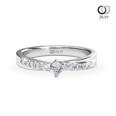 แหวนเพชรผู้หญิง รุ่น GR893 - มุมบน