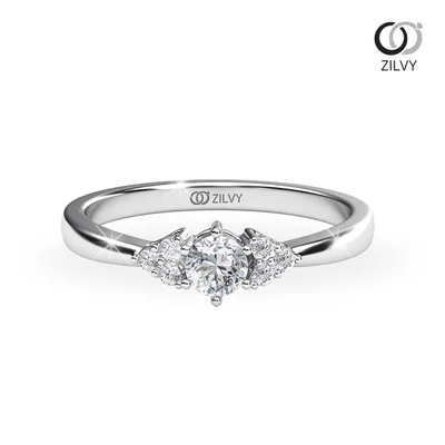 แหวนเพชรผู้หญิง รุ่น GR894 - มุมบน