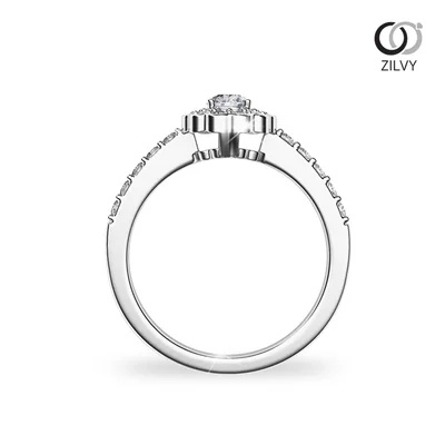 แหวนเพชรผู้หญิง รุ่น GR895 - มุมหน้า