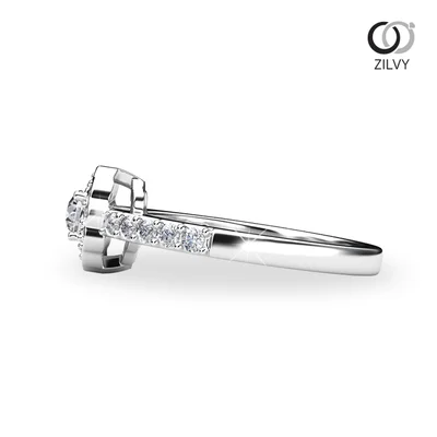 แหวนเพชรผู้หญิง รุ่น GR895 - มุมข้าง