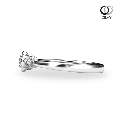 แหวนเพชรผู้หญิง รุ่น GR896 - มุมข้าง