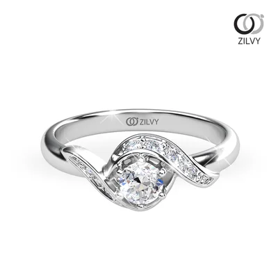 แหวนเพชรผู้หญิง รุ่น GR899 - มุมบน