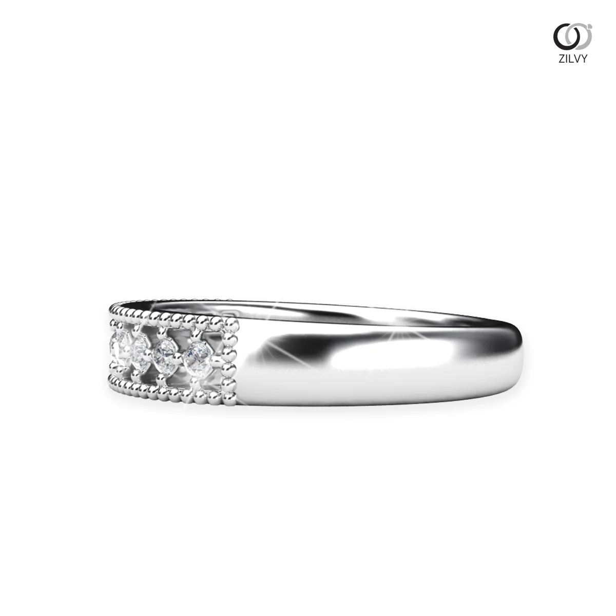 Women's Diamond Ring GR904 - side view