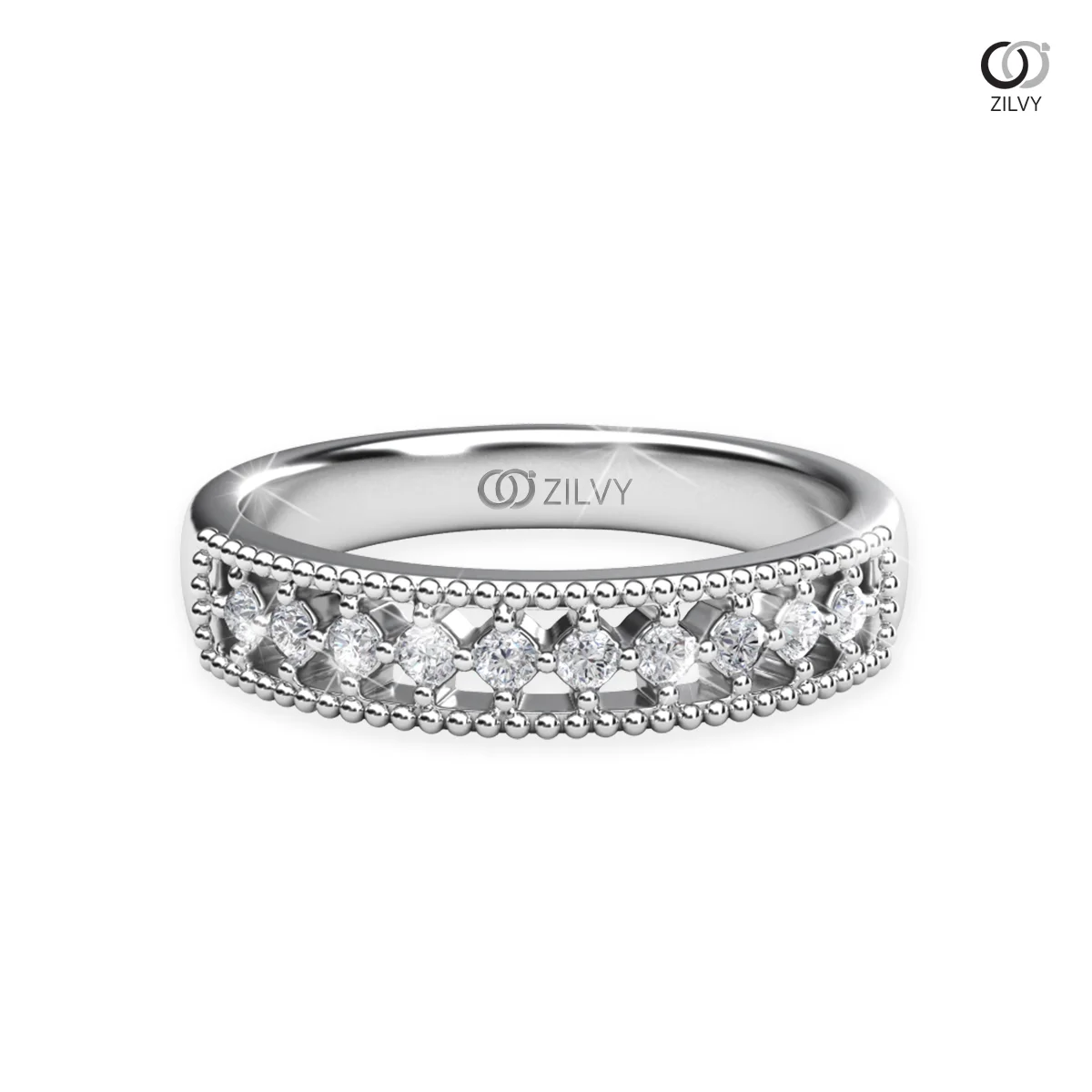 Women's Diamond Ring GR904 - top view