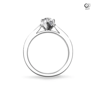 แหวนเพชรผู้หญิง รุ่น GR908 - มุมหน้า