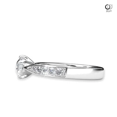 แหวนเพชรผู้หญิง รุ่น GR908 - มุมข้าง