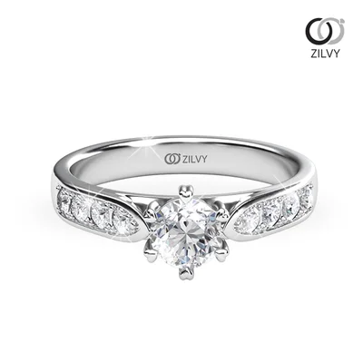 Women's Diamond Ring GR915 - top view