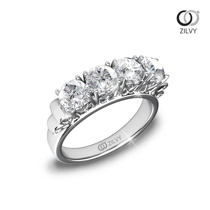 แหวนเพชร Lena Flanked