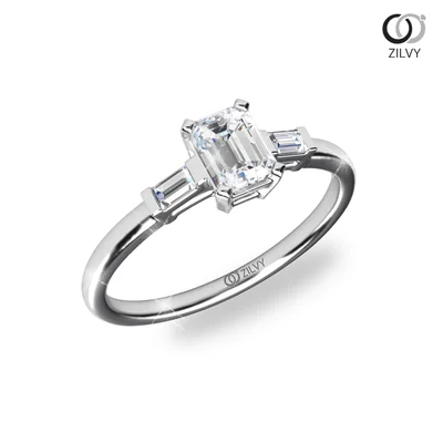 แหวนเพชรผู้หญิง รุ่น GR927 - มุมเปอร์สเปกทีฟ