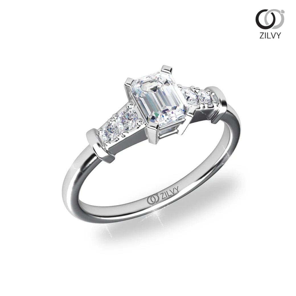 แหวนเพชร Maia Flanked