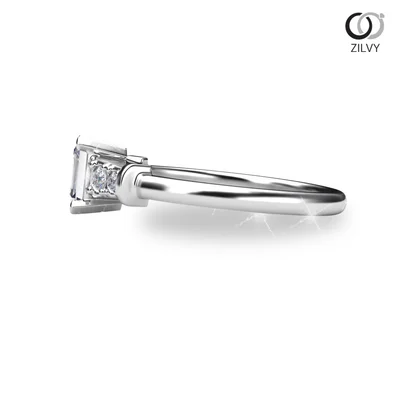 แหวนเพชรผู้หญิง รุ่น GR934 - มุมข้าง