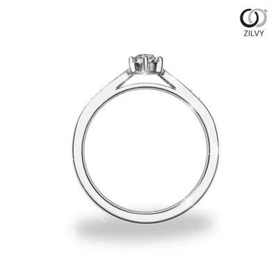 แหวนเพชรผู้หญิง รุ่น GR936 - มุมหน้า