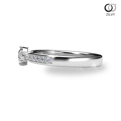 แหวนเพชรผู้หญิง รุ่น GR936 - มุมข้าง