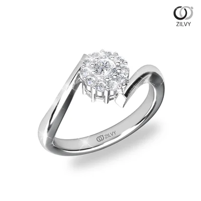 แหวนเพชรผู้หญิง รุ่น GR937 - มุมเปอร์สเปกทีฟ