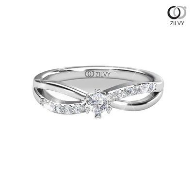 แหวนเพชรผู้หญิง รุ่น GR940 - มุมบน