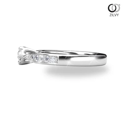 แหวนเพชรผู้หญิง รุ่น GR948 - มุมข้าง