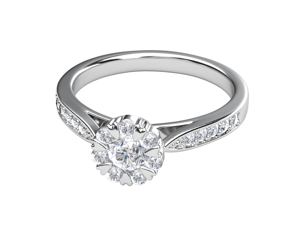 แหวนเพชร Lisette Halo