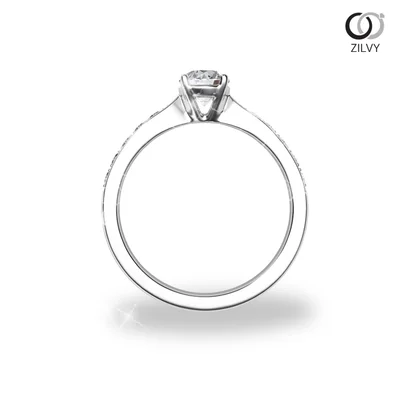 แหวนเพชรผู้หญิง รุ่น GR950 - มุมหน้า