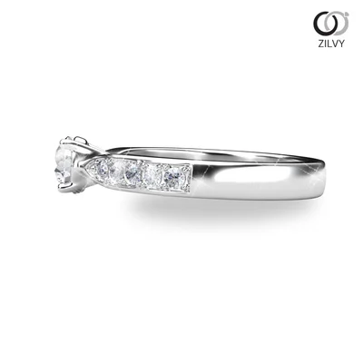 แหวนเพชรผู้หญิง รุ่น GR950 - มุมข้าง