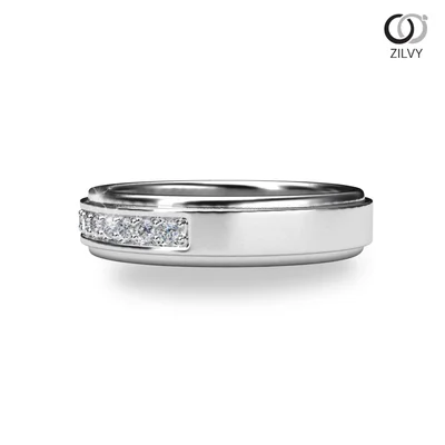 แหวนเพชรผู้หญิง รุ่น GR955 - มุมข้าง