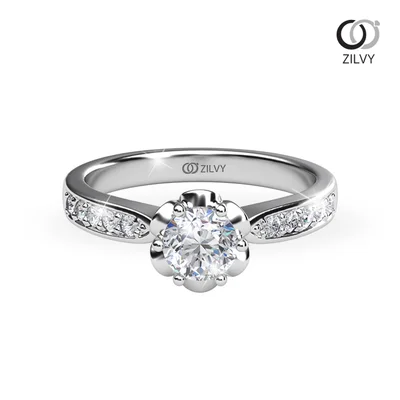 แหวนเพชรผู้หญิง รุ่น GR964 - มุมบน