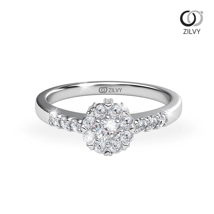 Women's Diamond Ring GR968 - top view