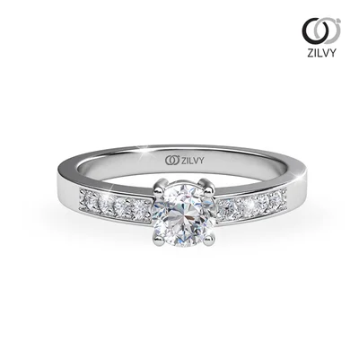 แหวนเพชรผู้หญิง รุ่น GR973 - มุมบน