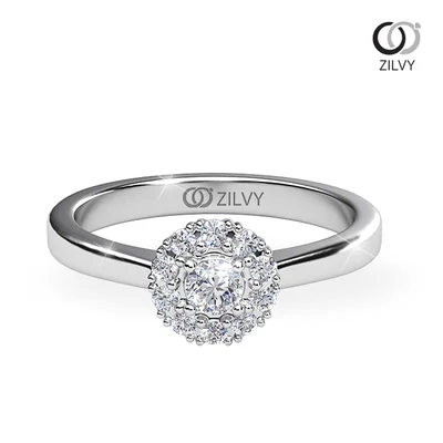 แหวนเพชรผู้หญิง รุ่น GR975 - มุมบน