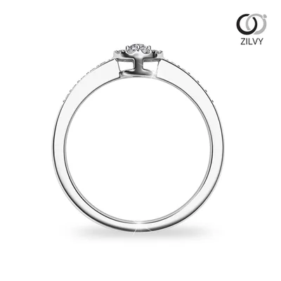 แหวนเพชรผู้หญิง รุ่น GR988 - มุมหน้า