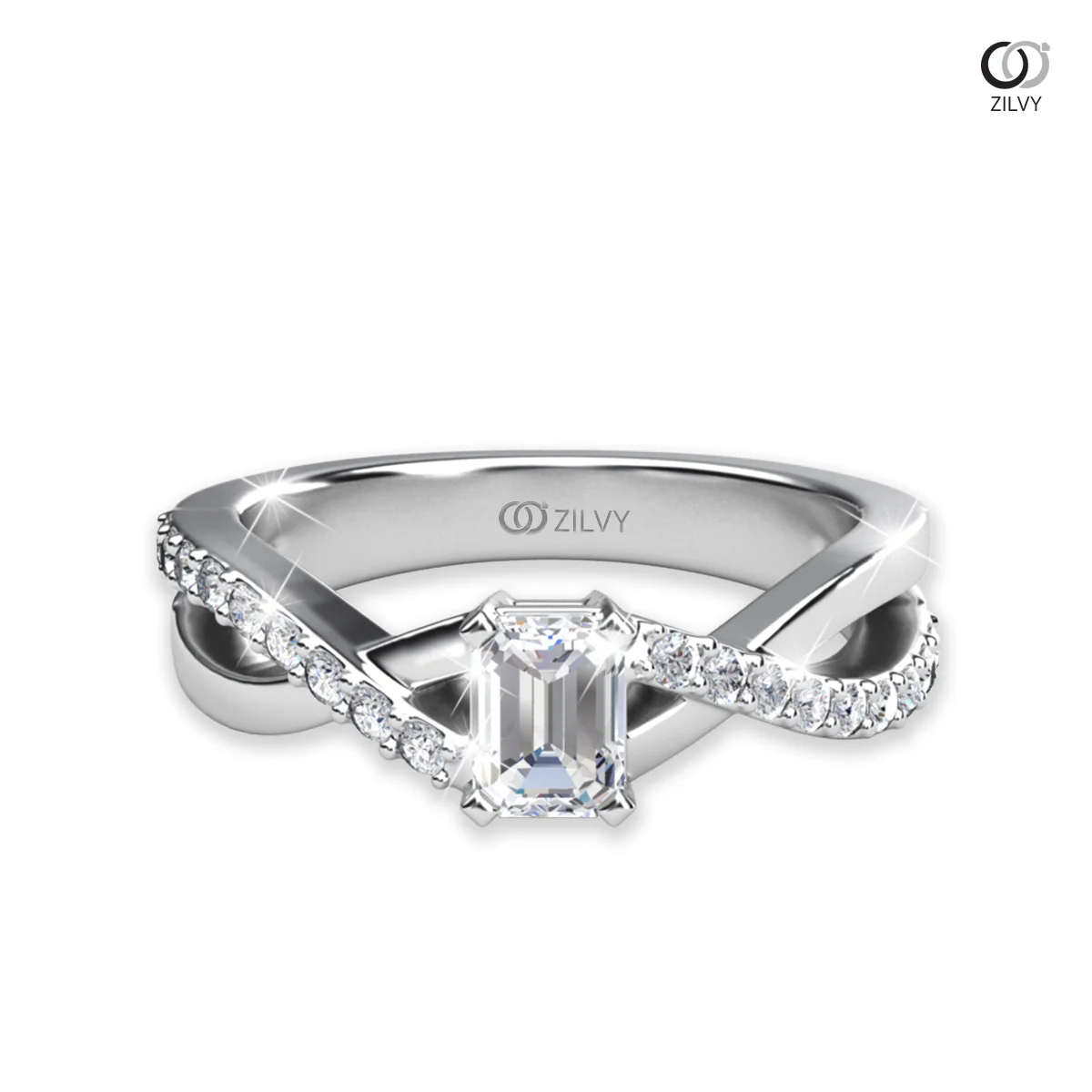 Women's Diamond Ring GR989 - top view