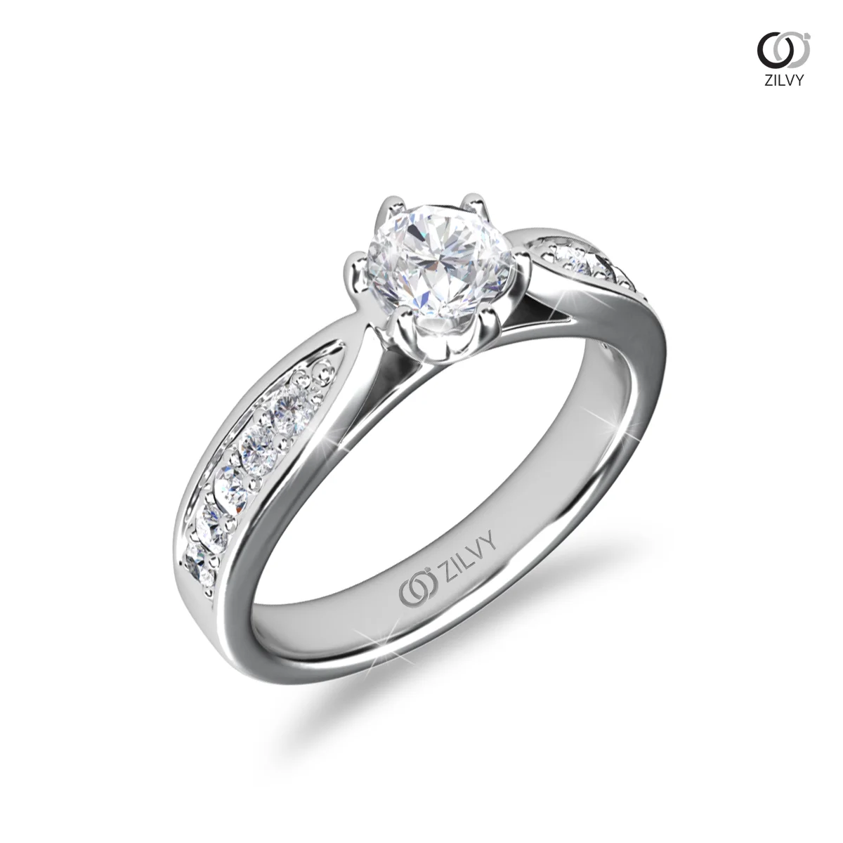 แหวนเพชร Tatiana Flanked